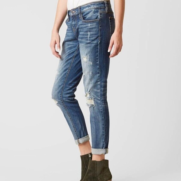 DayTrip 24 (0) Slouchy Lynx Ankle Straight Women’s Jeans Distressed Stretch - Picture 12 of 12